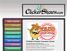 Tablet Screenshot of clickershows.com